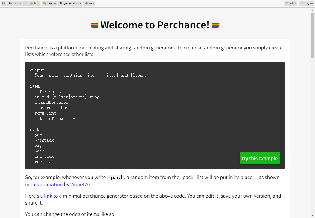 Perchance AI